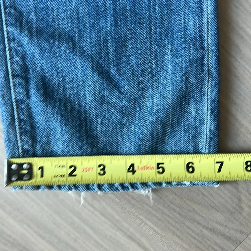 J Crew Vintage Matchstick Straight Leg Blue Jeans 31S Distressed Women’s Denim